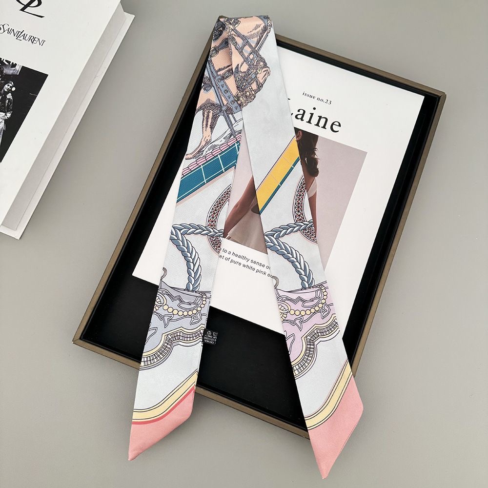 ใหม่ยาวอานผ้าพันคอผ้าไหมจําลอง - Face Scarf Mask บทวิจารณ์และราคา