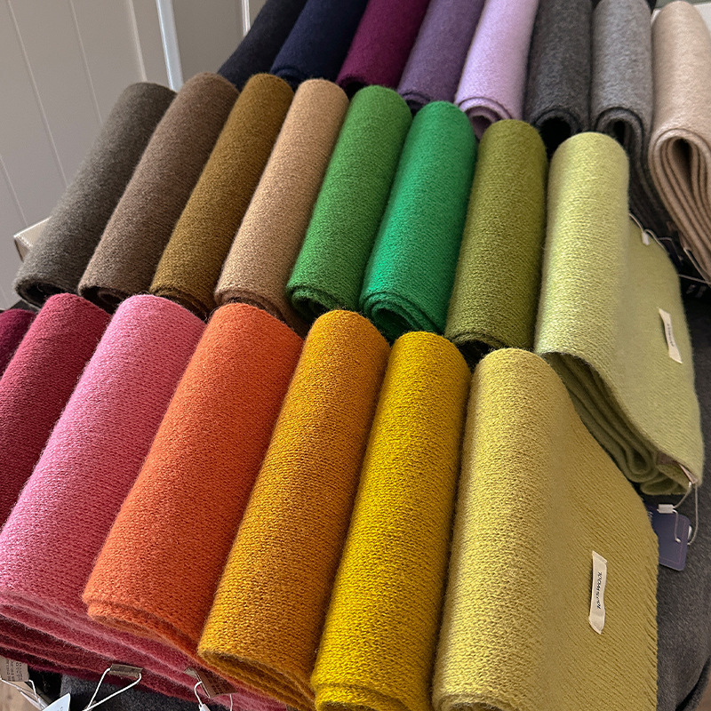 ผ้าพันคอขนสัตว์แท้ 48 สี สำหรั - Muffler Men Wool บทวิจารณ์และราคา